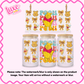 16oz UV DTF Wrap | Bear Name Bows | #1554