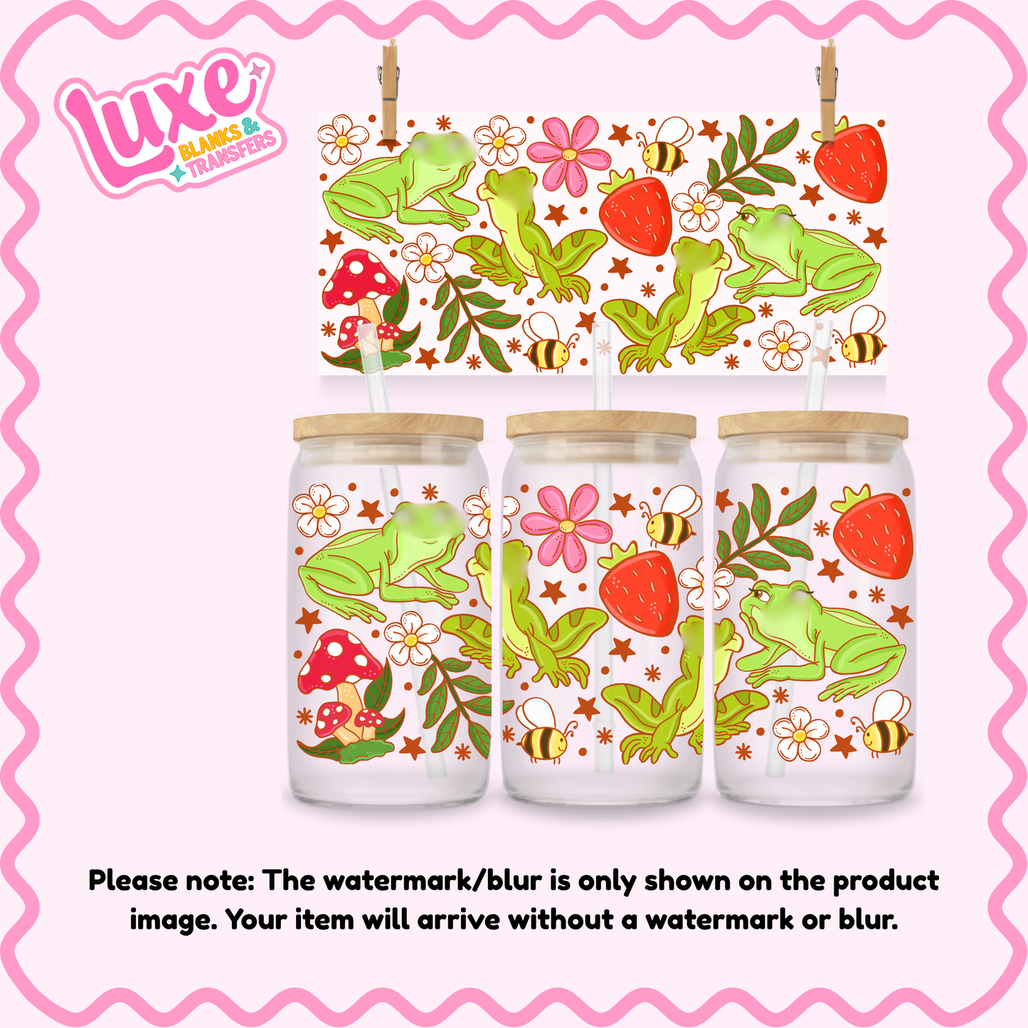 16oz UV DTF Wrap | Frog Sidekick | #3694