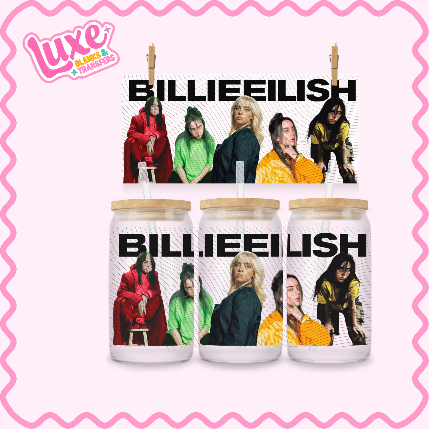 16oz UV DTF Wrap | Billie | #3207