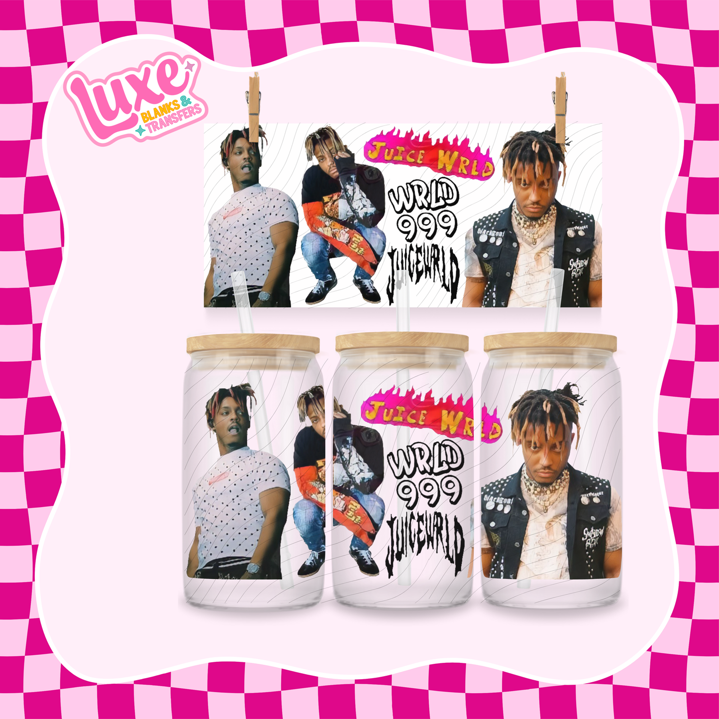 Juice Wrld | 16oz UV DTF Wrap | #1450
