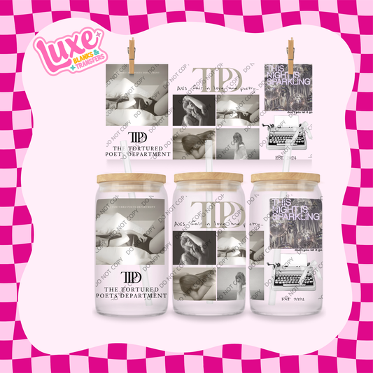 16oz UV DTF Wrap | T.Swift TTPD | #1938