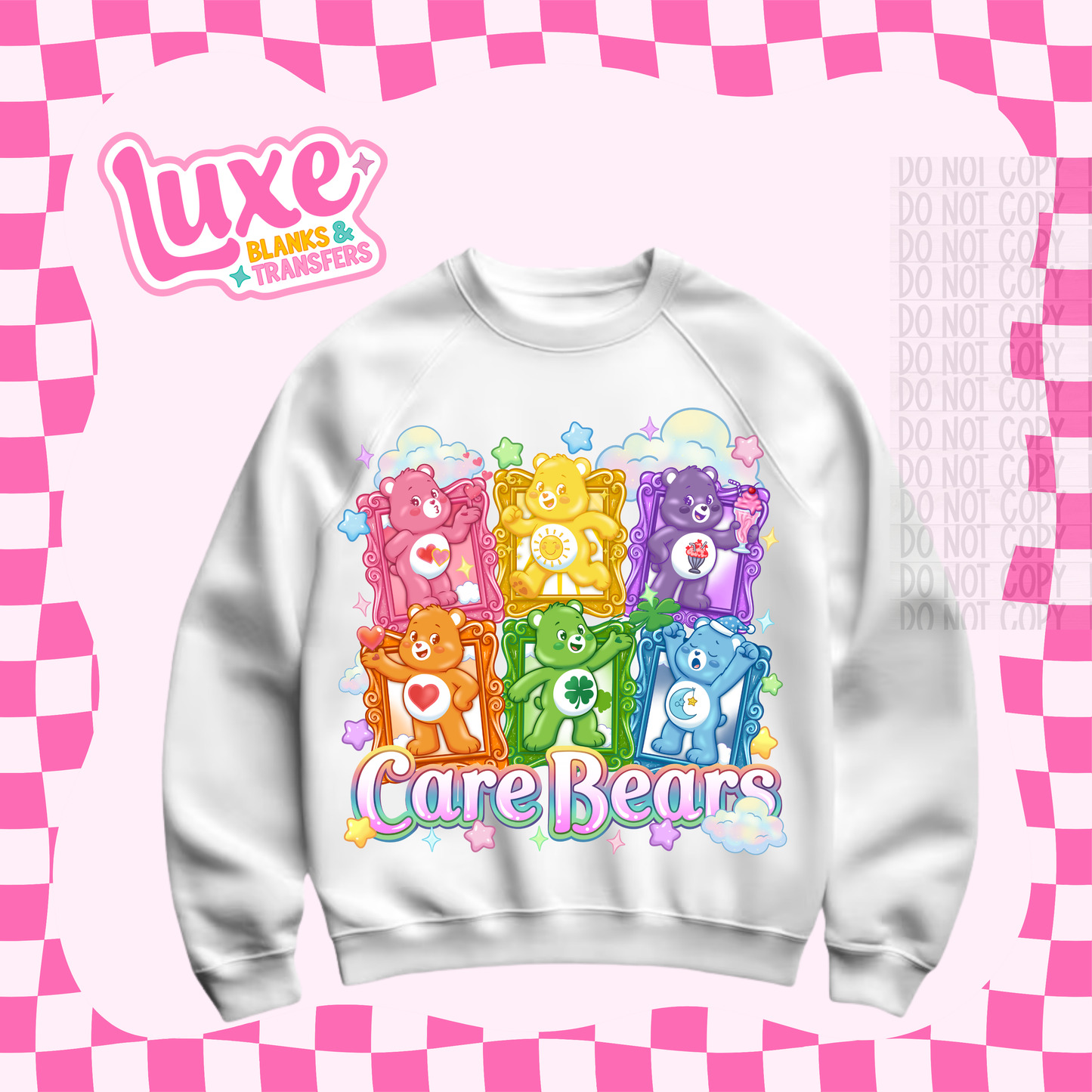 DTF Heat Transfer | Care Bear Bright | #586