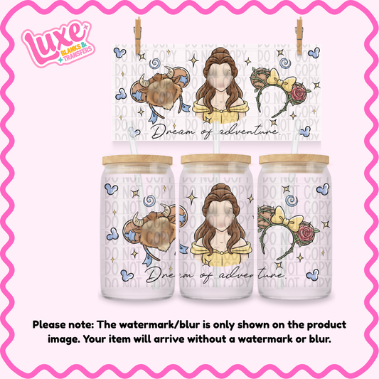 16oz UV DTF Wrap | Beauty Headband | #1570