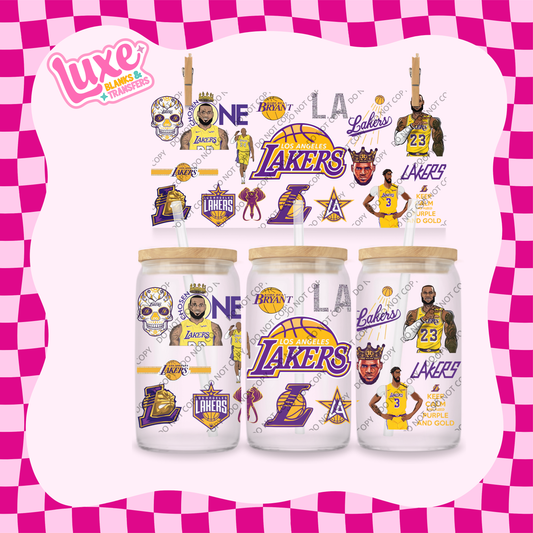 16oz UV DTF Wrap | LA Lakers NBA Wrap | #1940