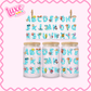 16oz UV DTF Wrap | Under The Sea Alphabet | #2729