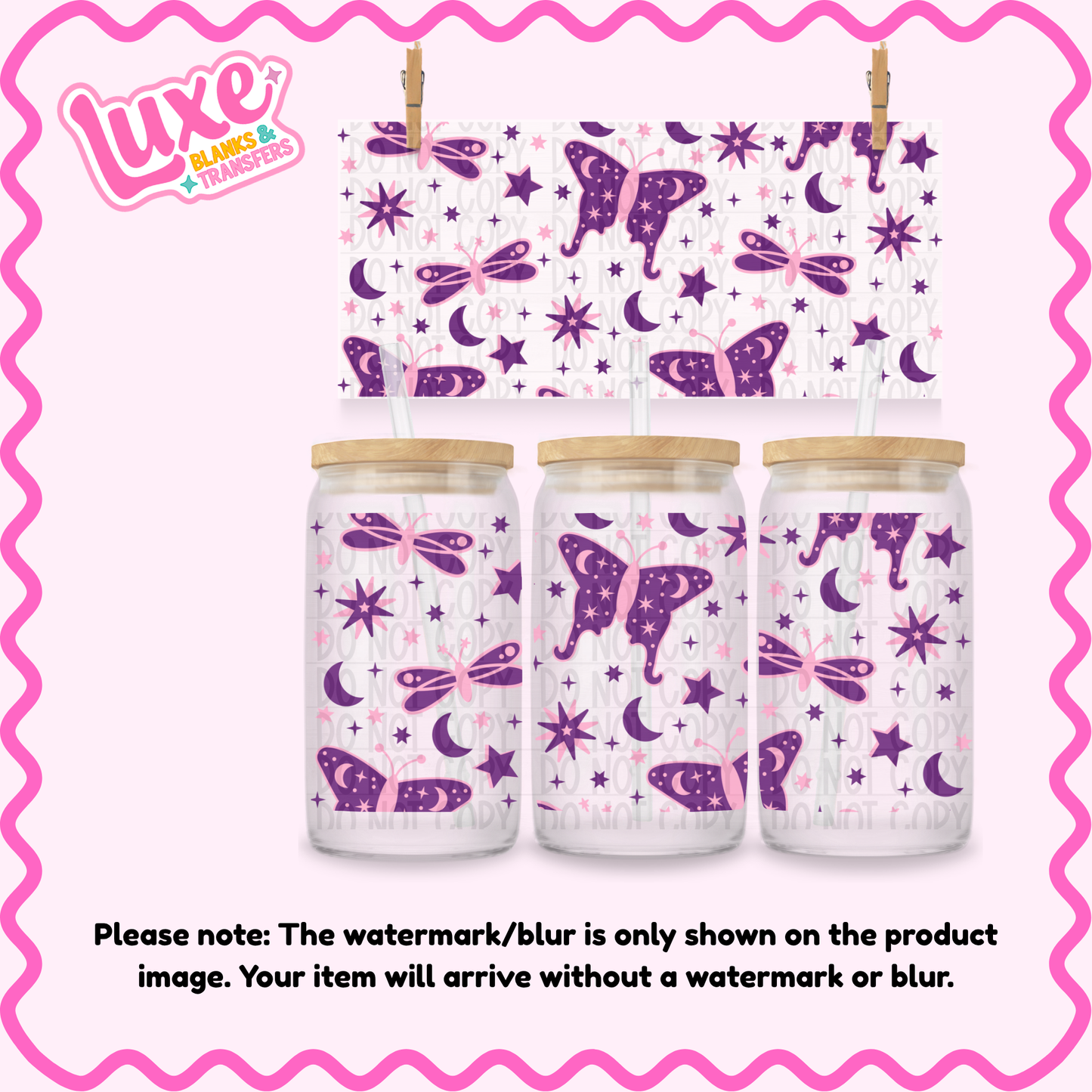 16oz UV DTF Wrap | Purple Witchy | #4195