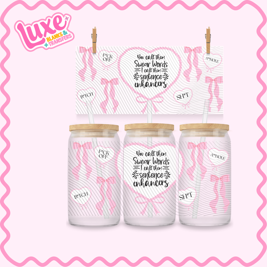 16oz UV DTF Wrap | Swear Words Funny | #3212