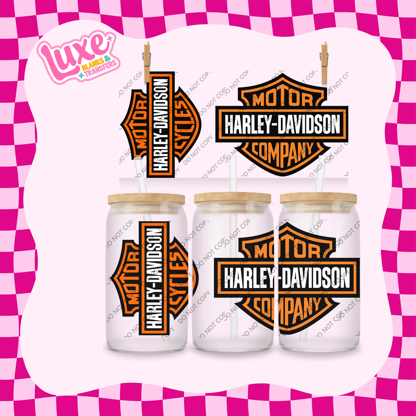 16oz UV DTF Wrap | HD Motorcycle Company | #1941