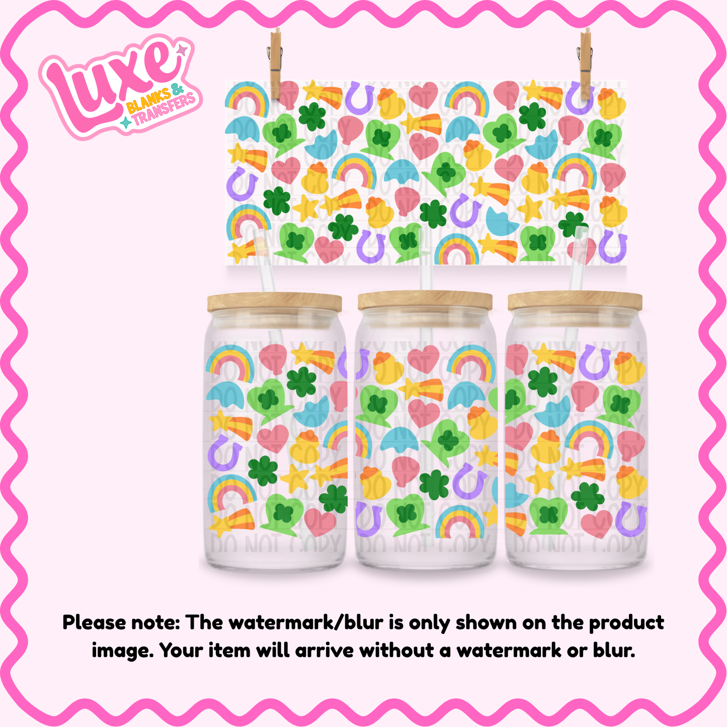 16oz UV DTF Wrap | Charms | #4196