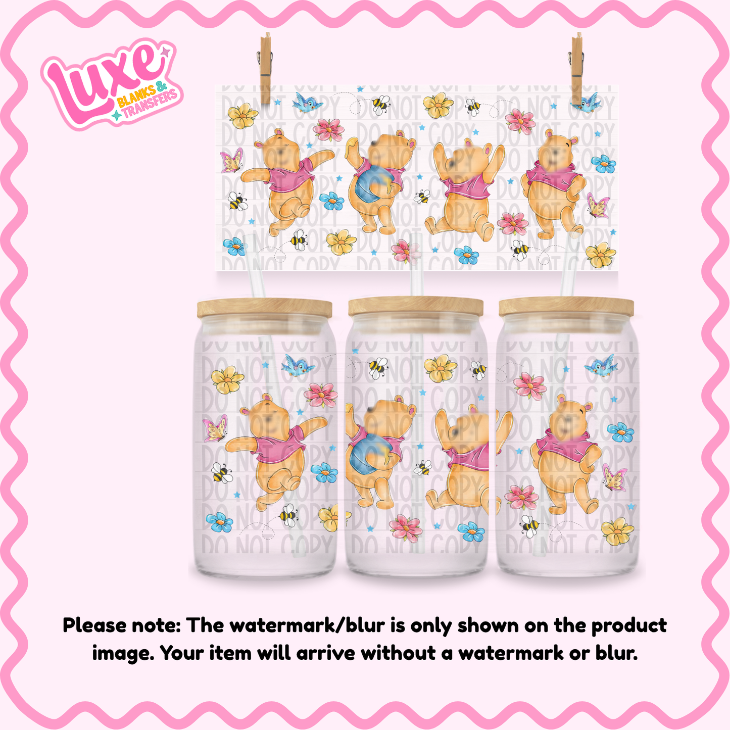 16oz UV DTF Wrap | W1n Bees Flowers | #254