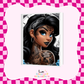 Tattoo Girl A5 Journal UV DTF Transfer (#A31)