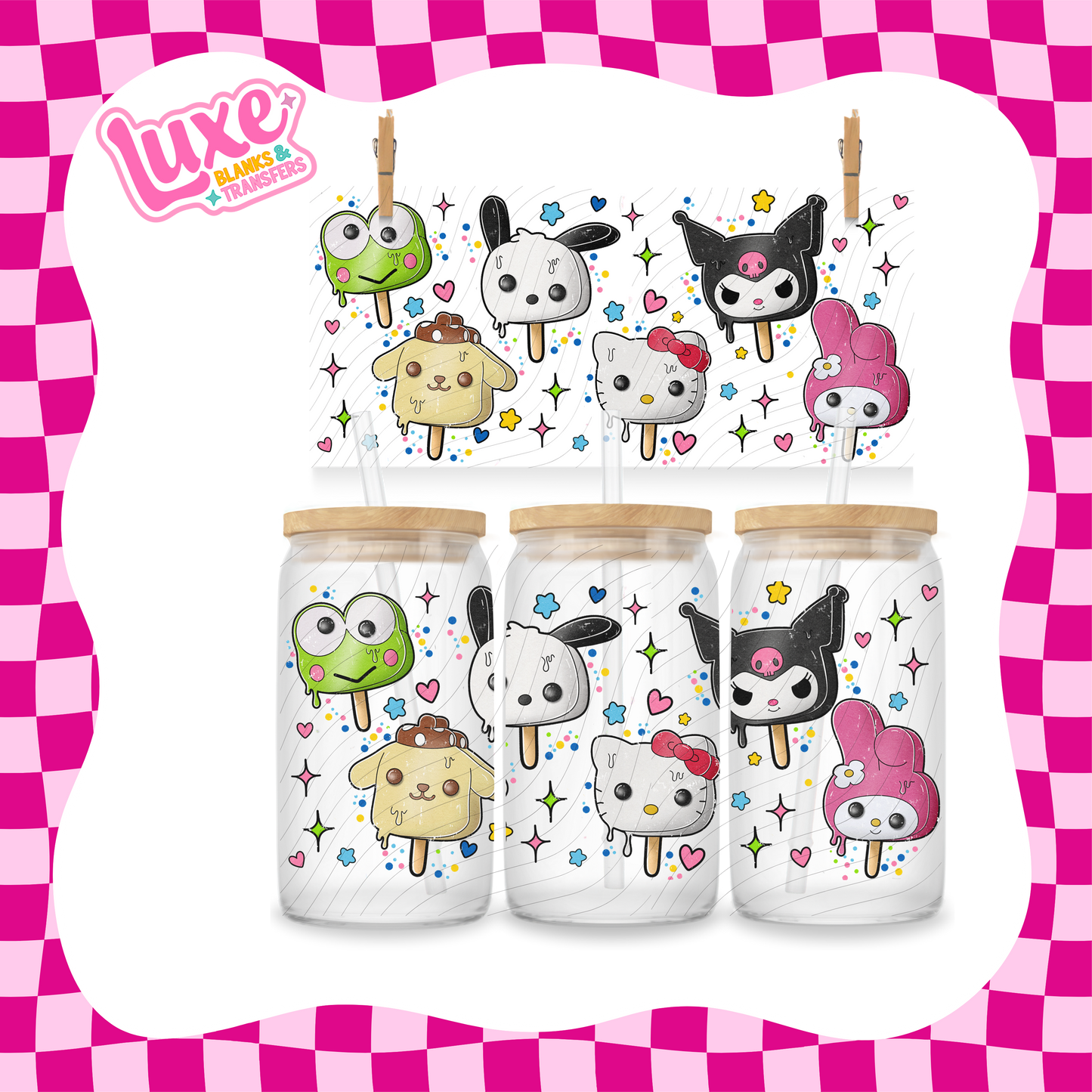 Rio Characters Ice Cream UV DTF Wrap (#958)
