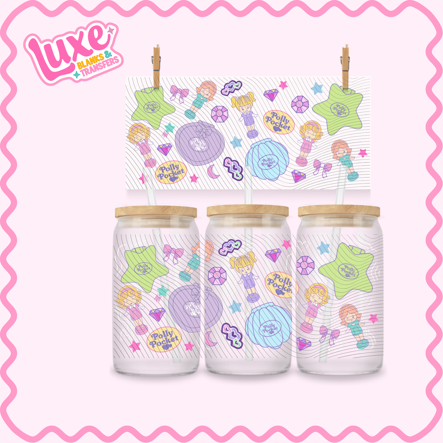 16oz UV DTF Wrap | Polly P | #3218