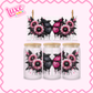 16oz UV DTF Wrap | Butterfly Black Pink | #3220