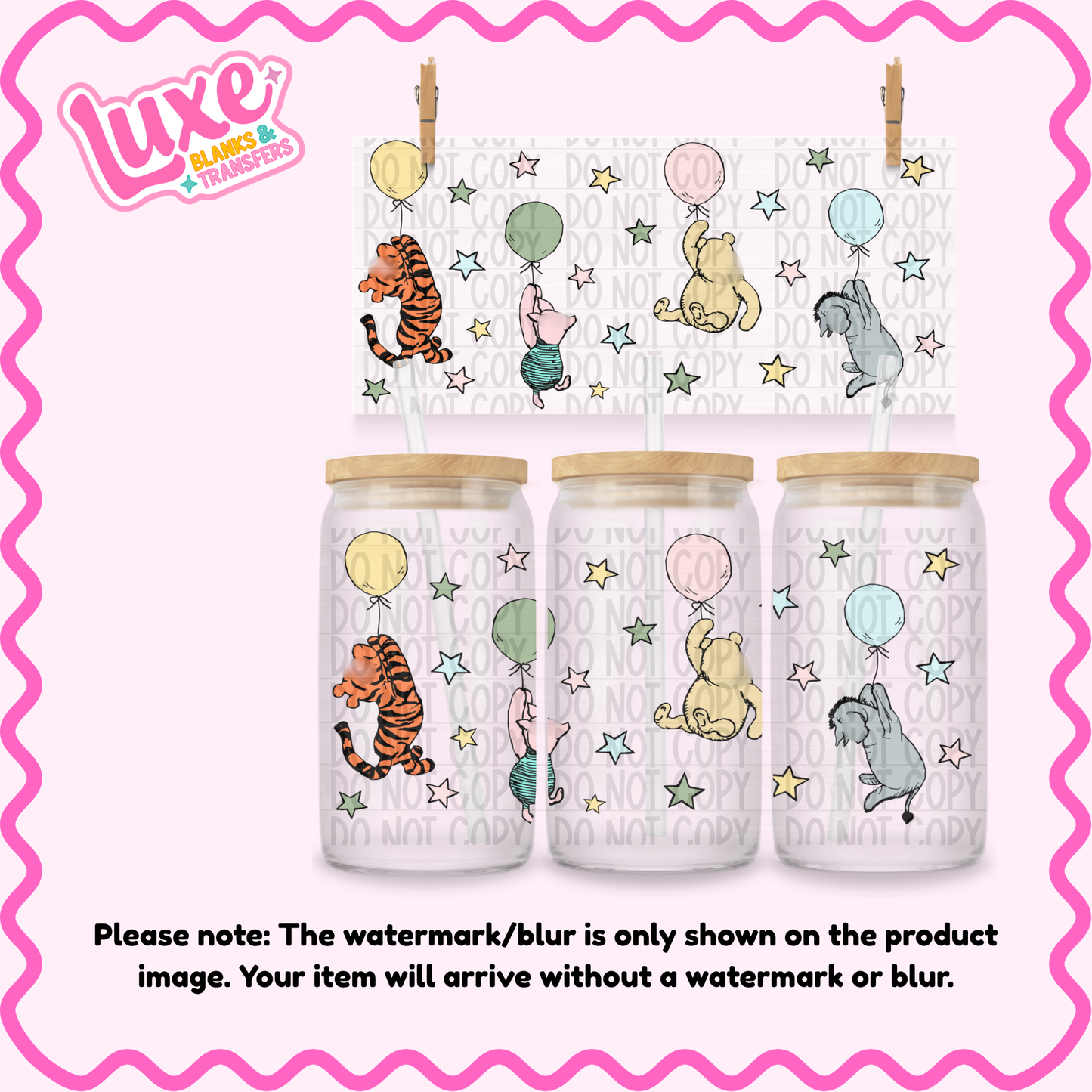 16oz UV DTF Wrap | W1n Friends Balloons | #3708