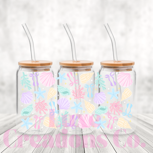 Pastel Seashells UV DTF Wrap (#273)