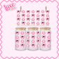 16oz UV DTF Wrap | Pink CC Pattern Bows | #2739
