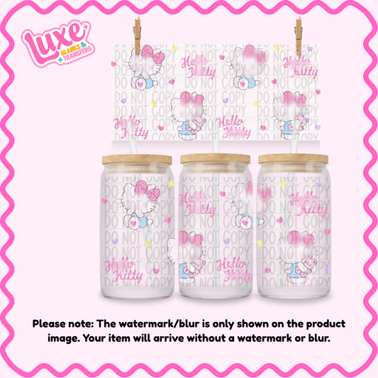 16oz UV DTF Wrap | Hi Cat Pink | #1591