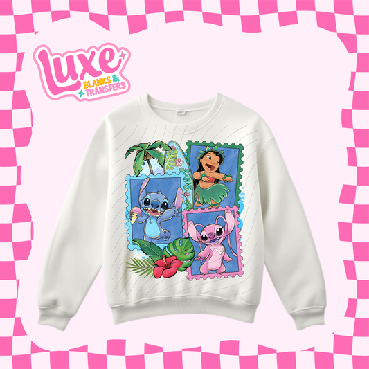 Blue Alien Stamps | DTF Heat Transfer | #33