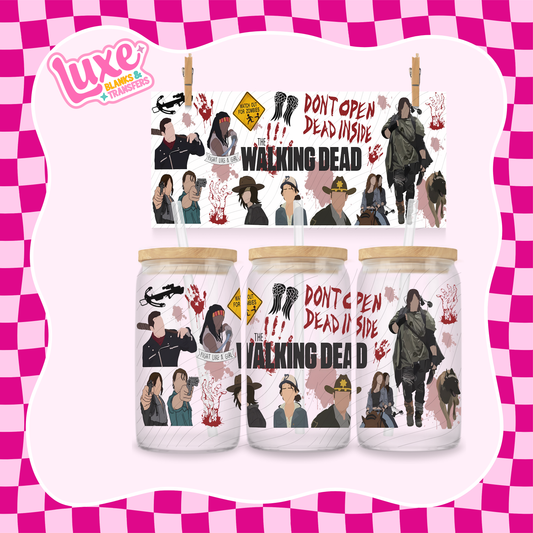 Walking Zombie TV Show | 16oz UV DTF Wrap | #1466