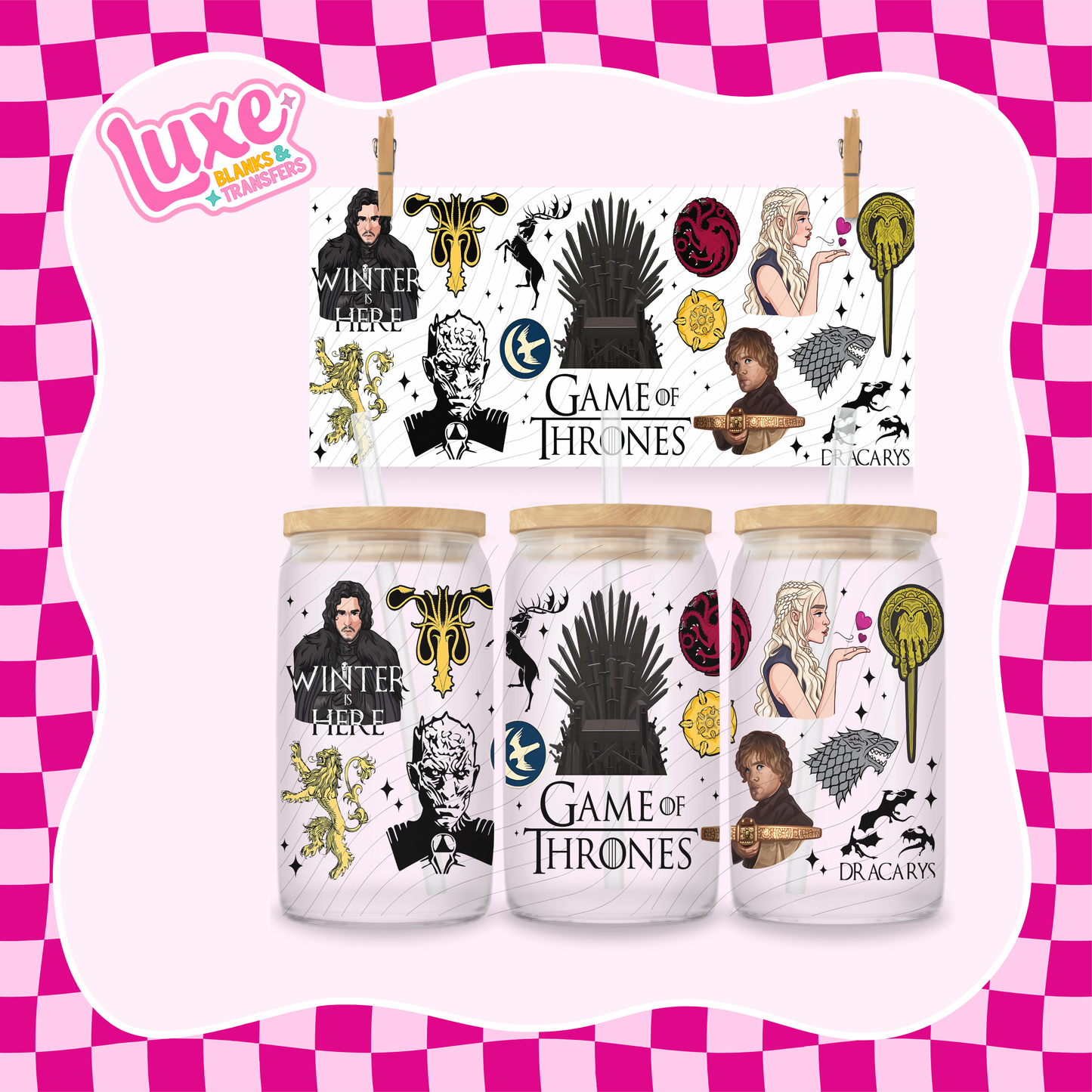 G.O.T TV Show | 16oz UV DTF Wrap | #1467