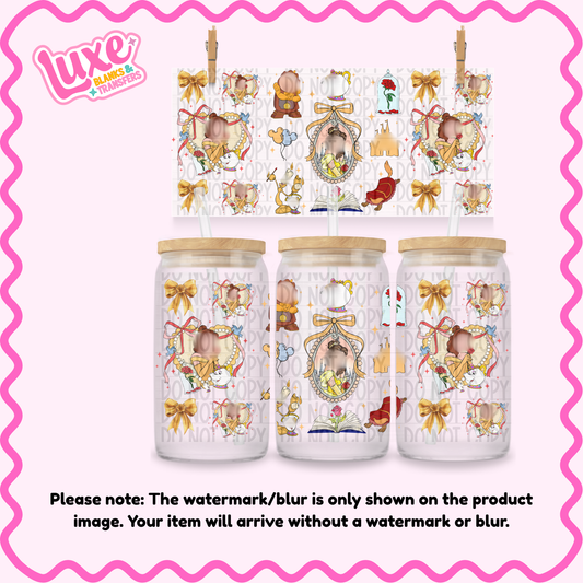 16oz UV DTF Wrap | Beauty Pattern | #1594