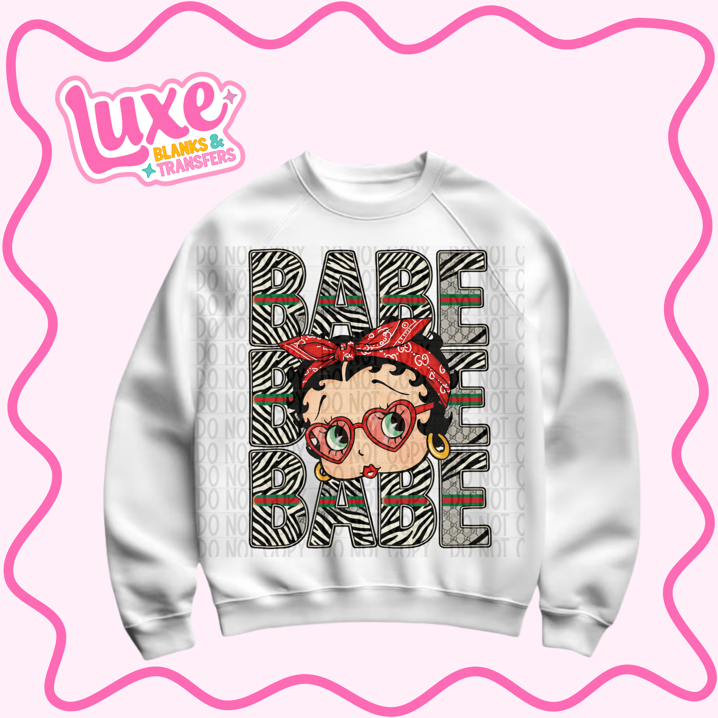 DTF Heat Transfer | Betty Babe | #1080