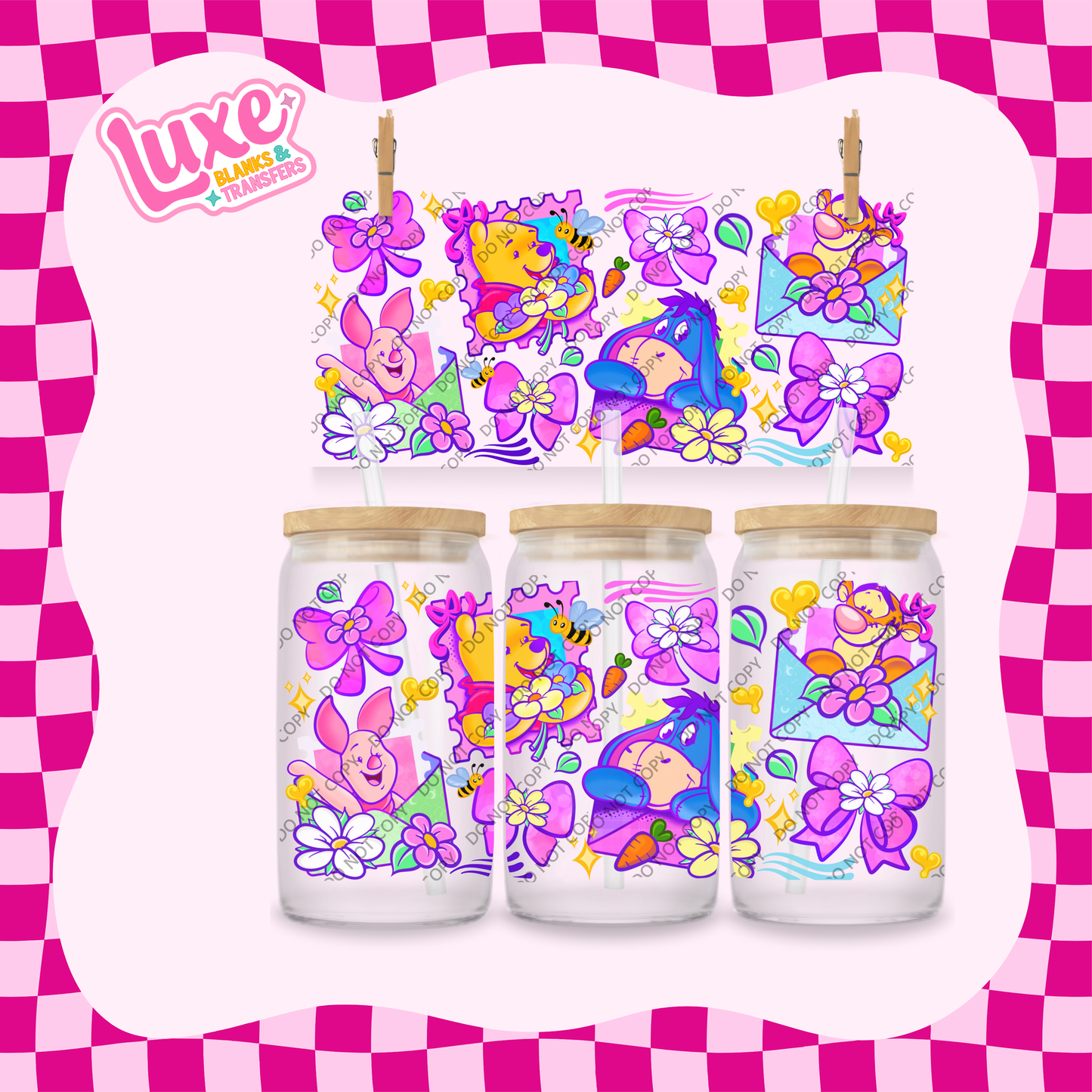 16oz UV DTF Wrap | Bright Winnie | #1957