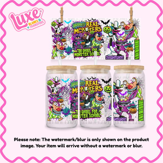 16oz UV DTF Wrap | Real Monsters | #4025