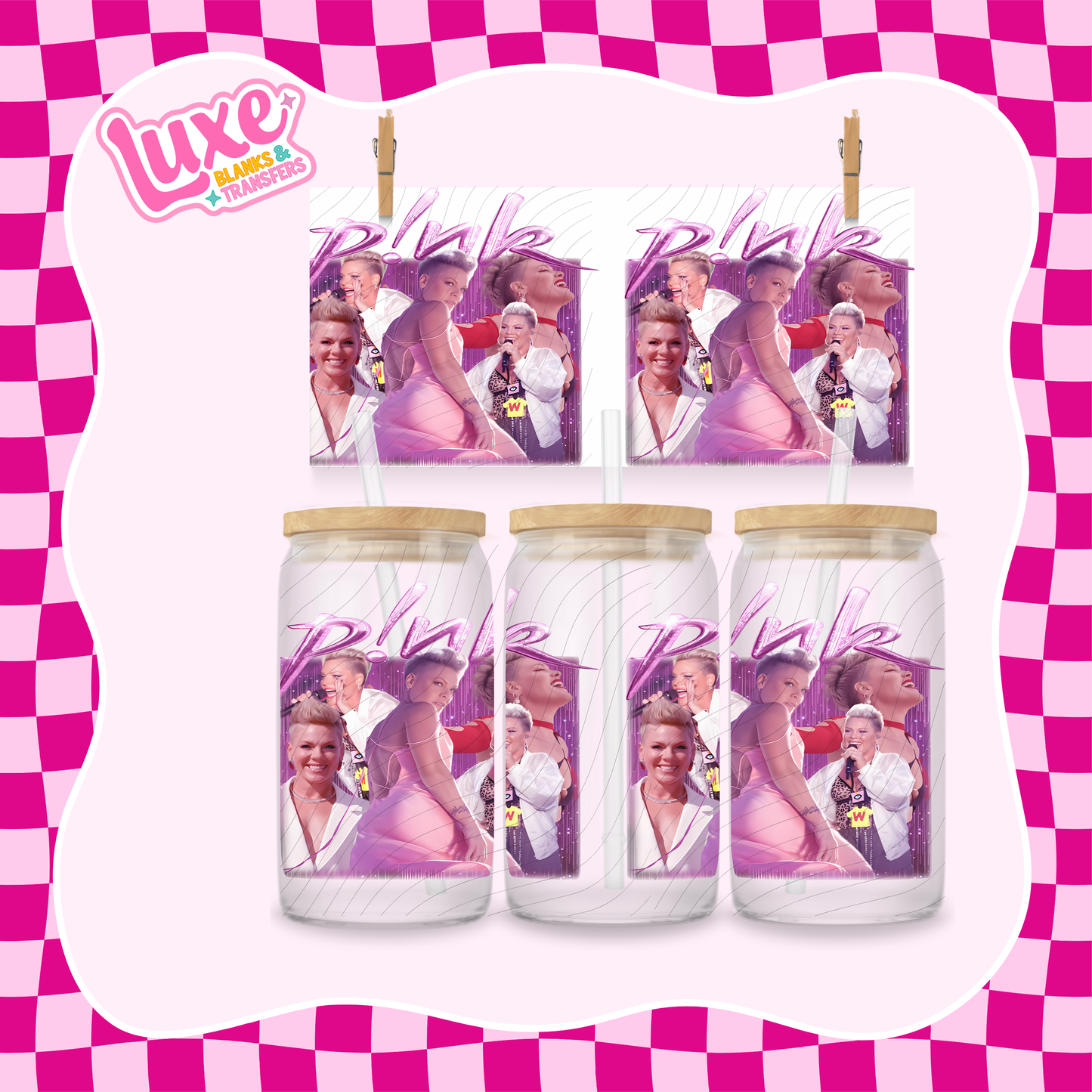 P!nk | 16oz UV DTF Wrap | #1472