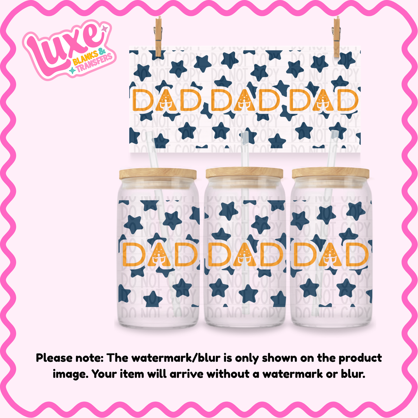 16oz UV DTF Wrap | Dad | #4213