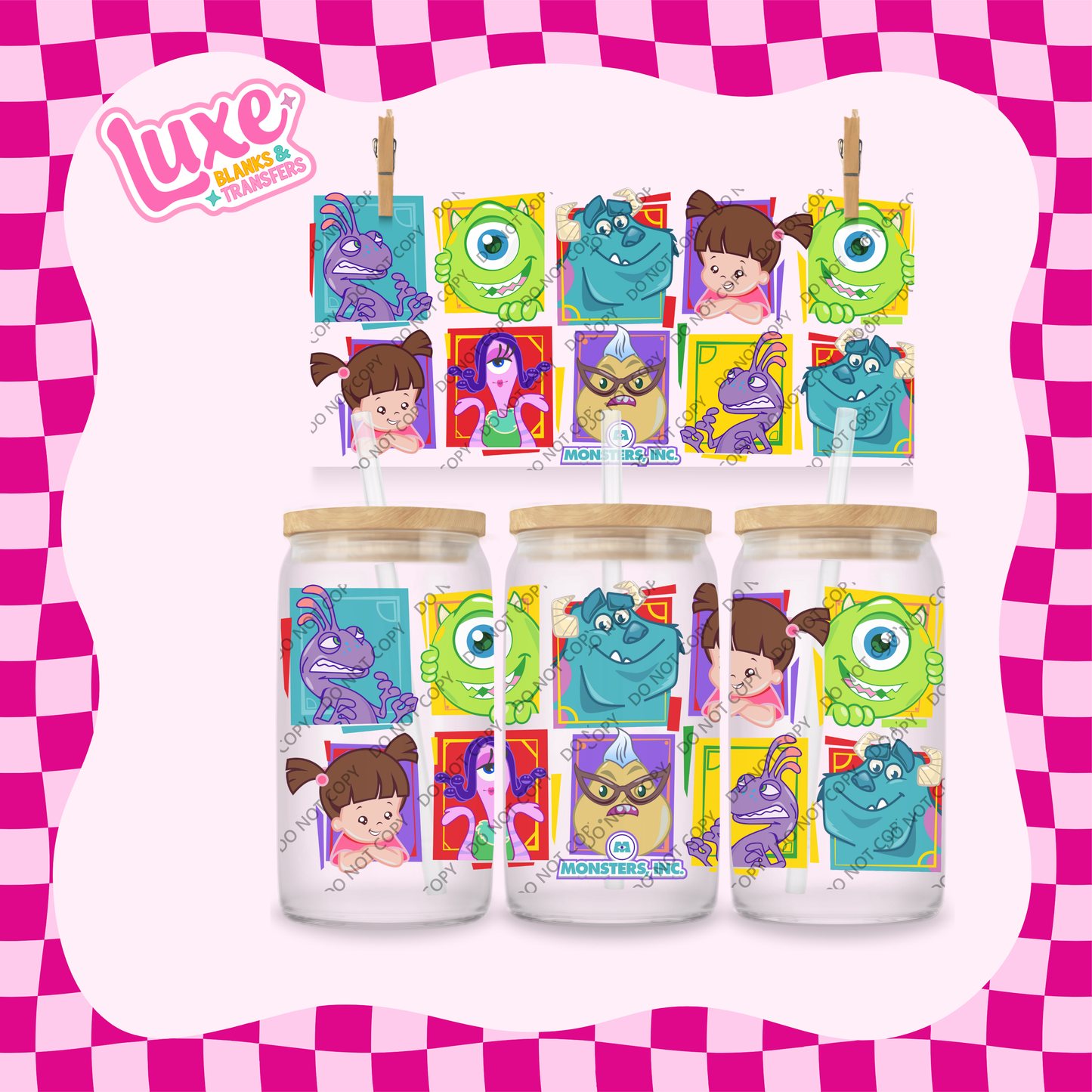 16oz UV DTF Wrap | Monsters Kids Movie | #1960