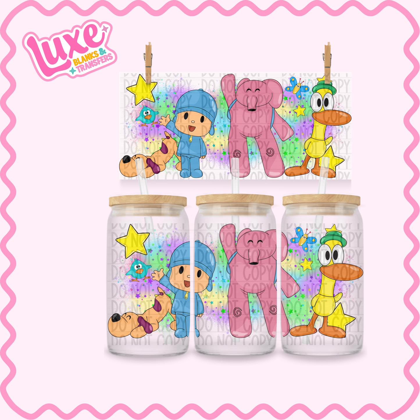 16oz UV DTF Wrap | Pocoyo | #2432