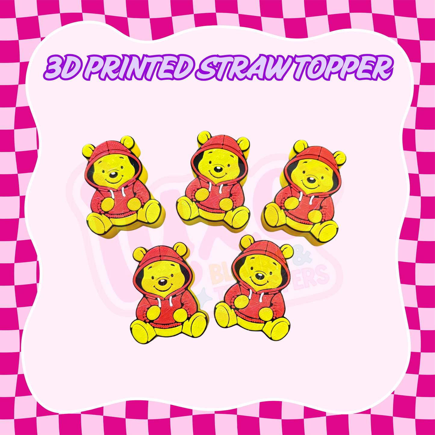 3D Printed Straw Topper | Winnie Jumper