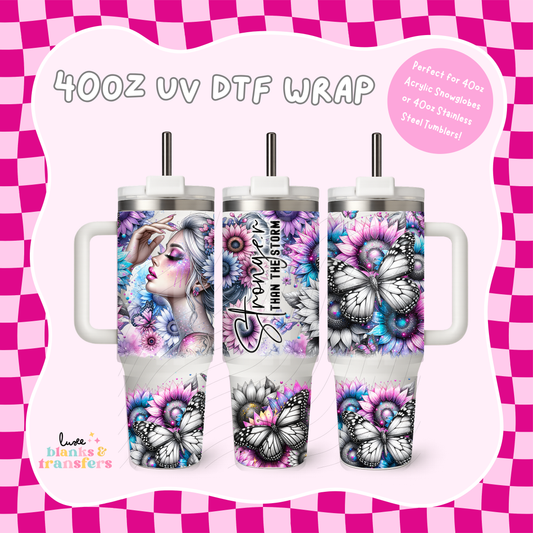 Tattoo Girl 40oz UV DTF Wrap (#B35)