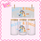 16oz UV DTF Wrap | Blue & Bin | #3237