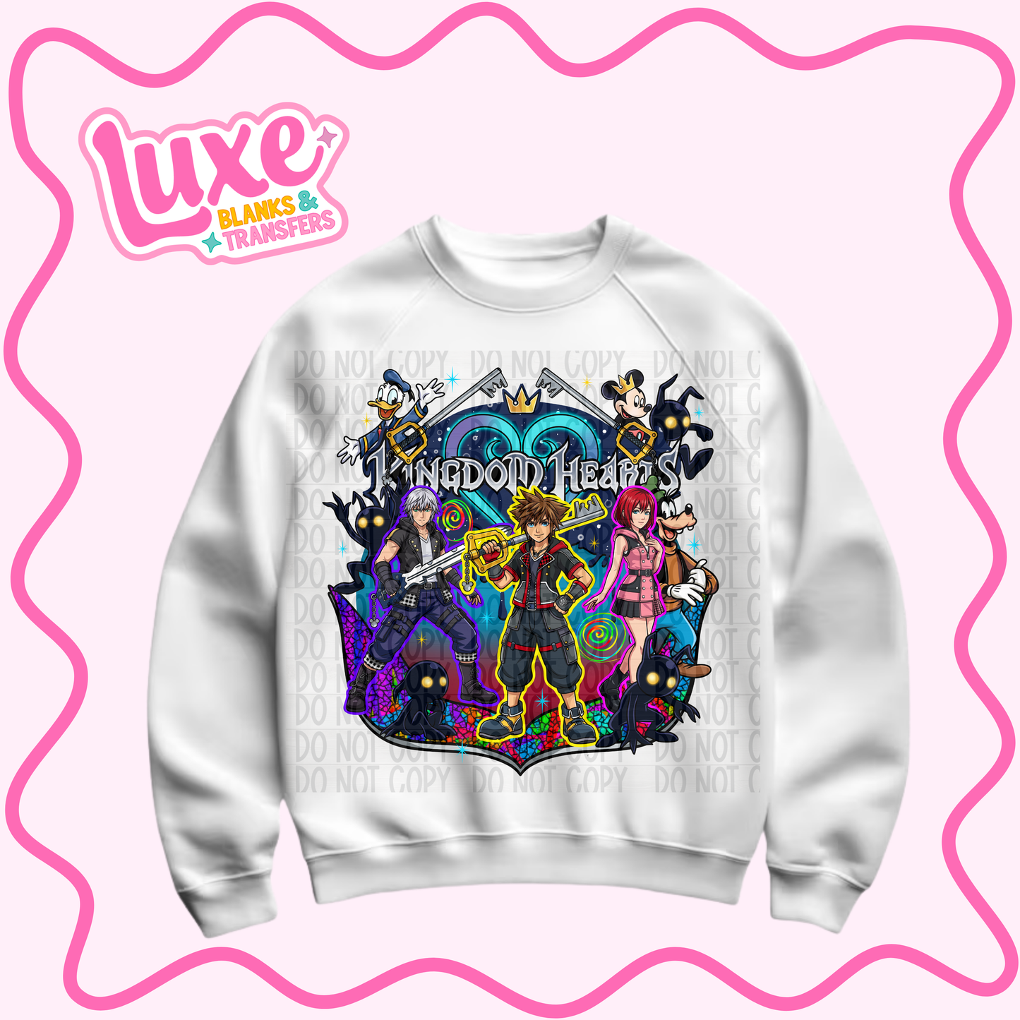 DTF Heat Transfer | Kingdom Hearts | #1091