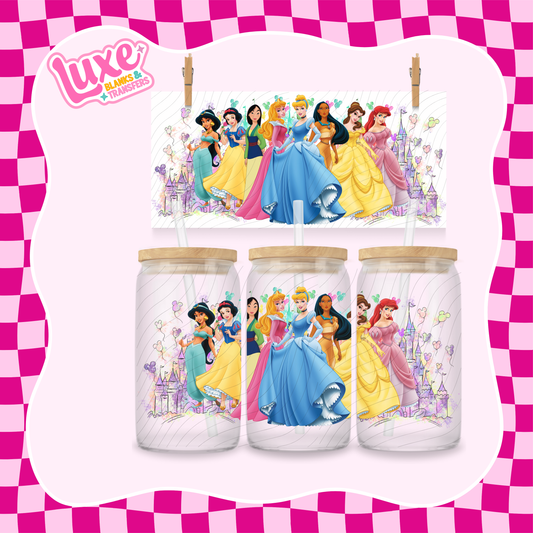 All Princesses | 16oz UV DTF Wrap | #1481