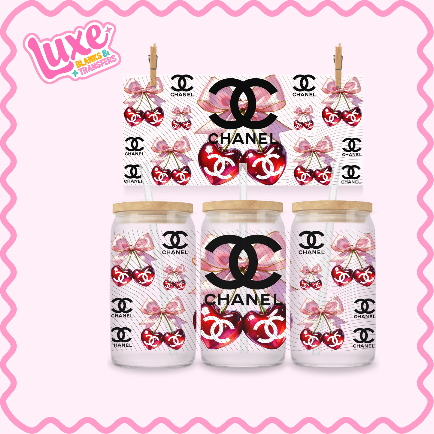 16oz UV DTF Wrap | CC Cherry Red | #3241