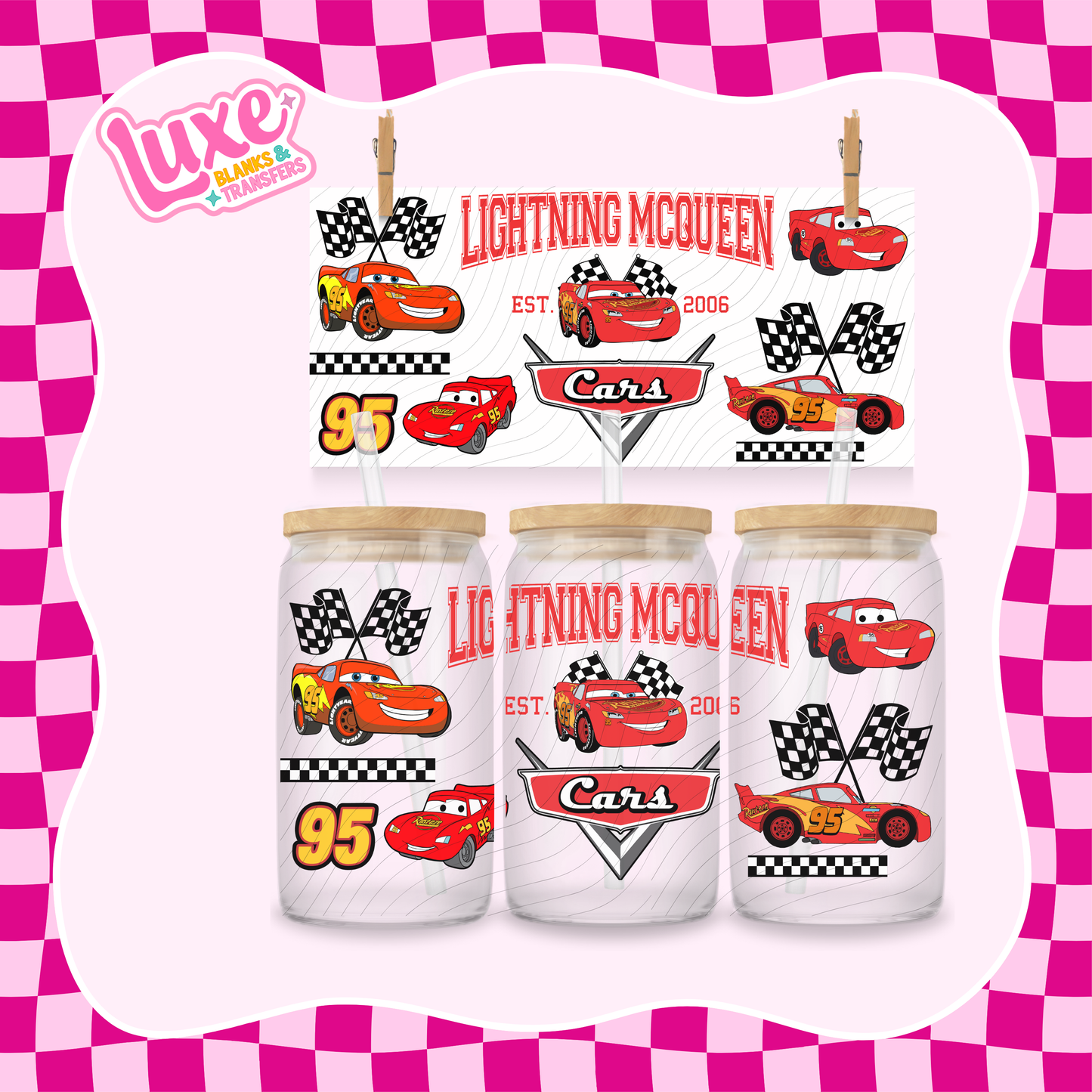 Lightning Character | 16oz UV DTF Wrap | #1483