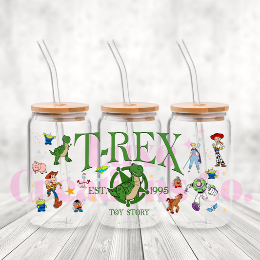 T-Rex Character UV DTF Wrap (#285)