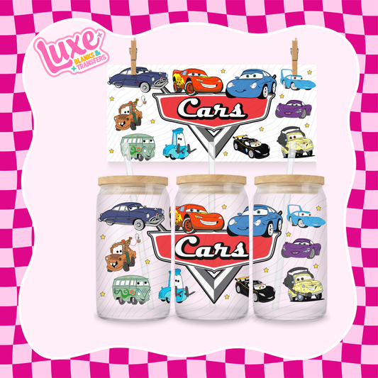 Cars Characters | 16oz UV DTF Wrap | #1485