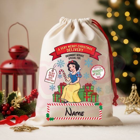 Snow Character | Santa Sack DTF Heat Transfer | #35