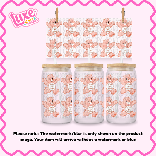 16oz UV DTF Wrap | Swear Bears "You're An A..Hole" | #N256