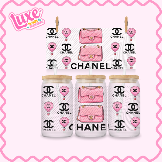 16oz UV DTF Wrap | CC Pink Bag | #3244