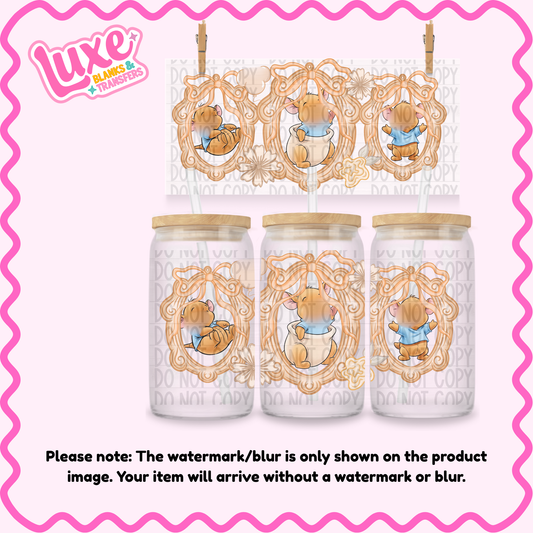 16oz UV DTF Wrap | Cutesy Kanga Frame | #3717