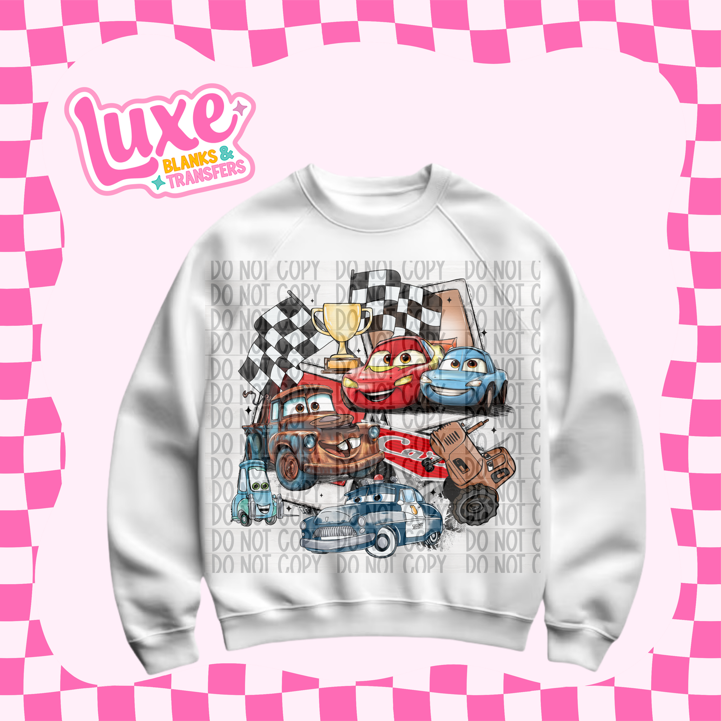 DTF Heat Transfer | Cars Polaroid | #622
