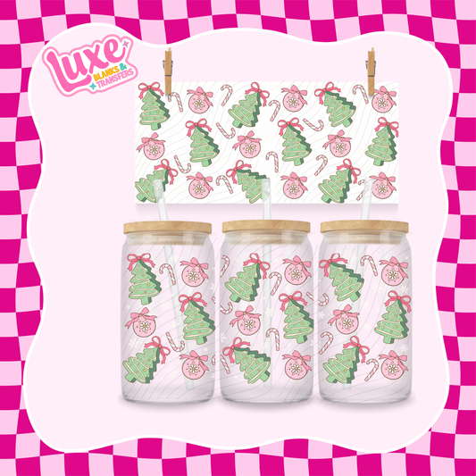 Christmas Trees & Baubles UV DTF Wrap (#995)