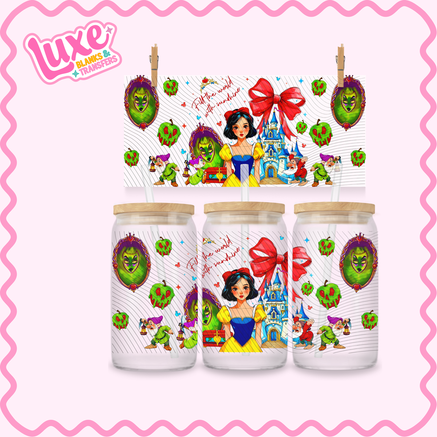 16oz UV DTF Wrap | Snow Princess | #2766