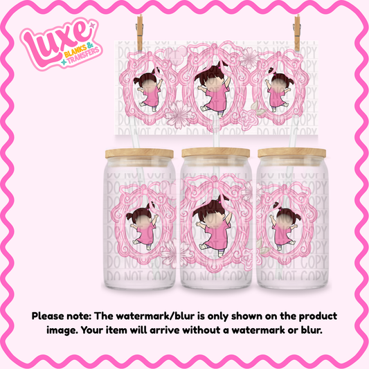 16oz UV DTF Wrap | Cutesy M0nster Girl Frame | #3721
